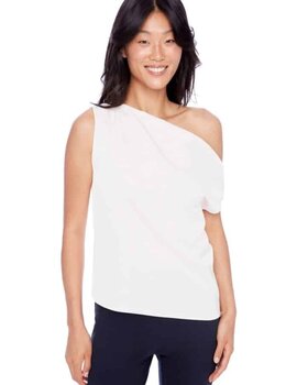 Tyler Madison Lily Satin Assymetric Top