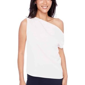 Tyler Madison Lily Satin Assymetric Top