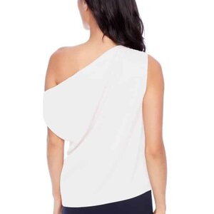 Tyler Madison Lily Satin Assymetric Top