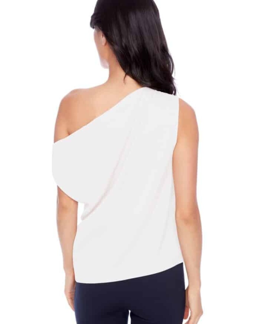 Tyler Madison Lily Satin Assymetric Top