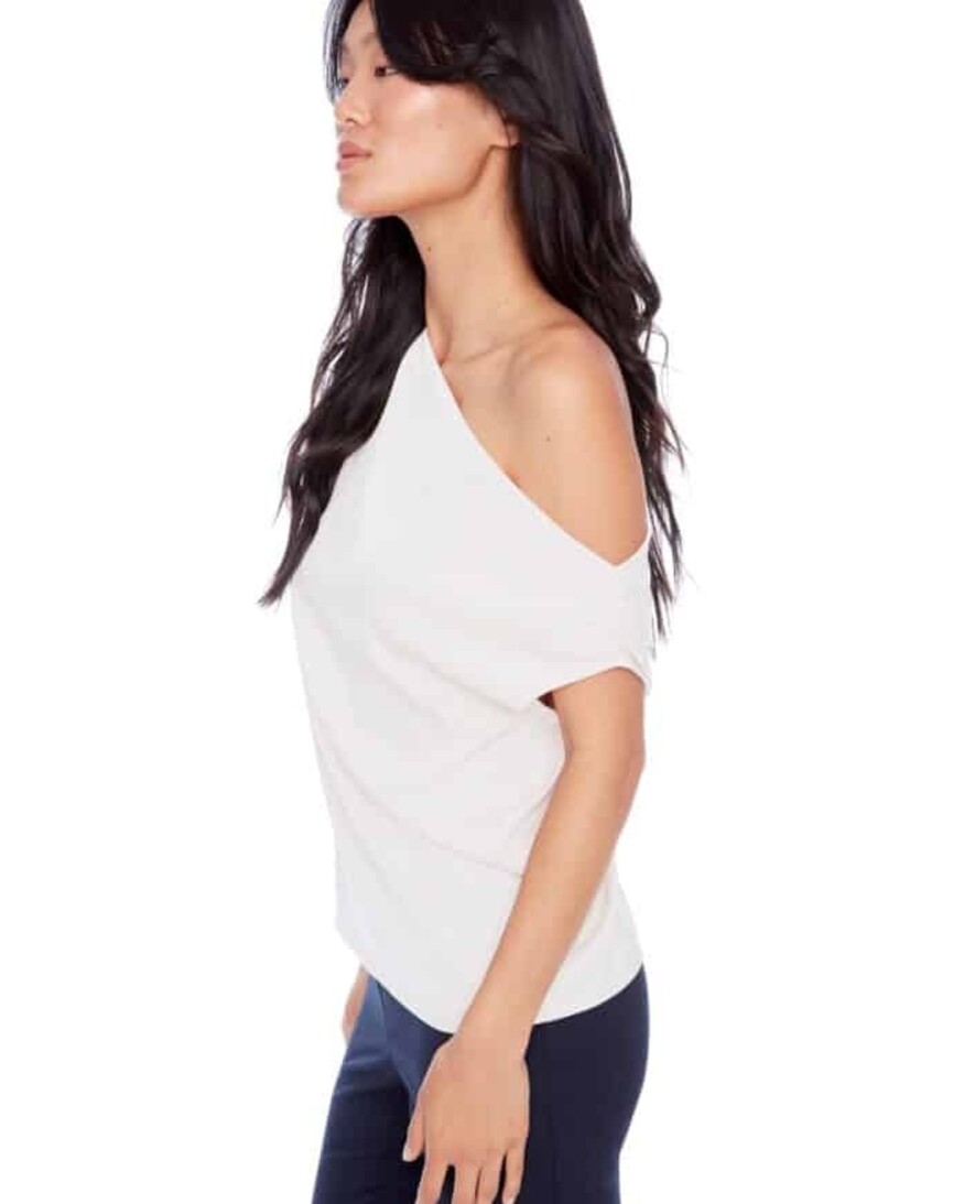 Tyler Madison Lily Satin Assymetric Top