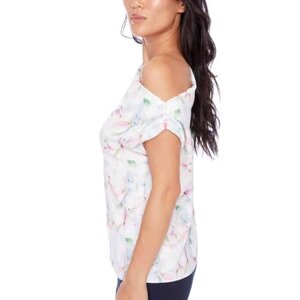 Tyler Madison Iris Satin Asymmetric Top