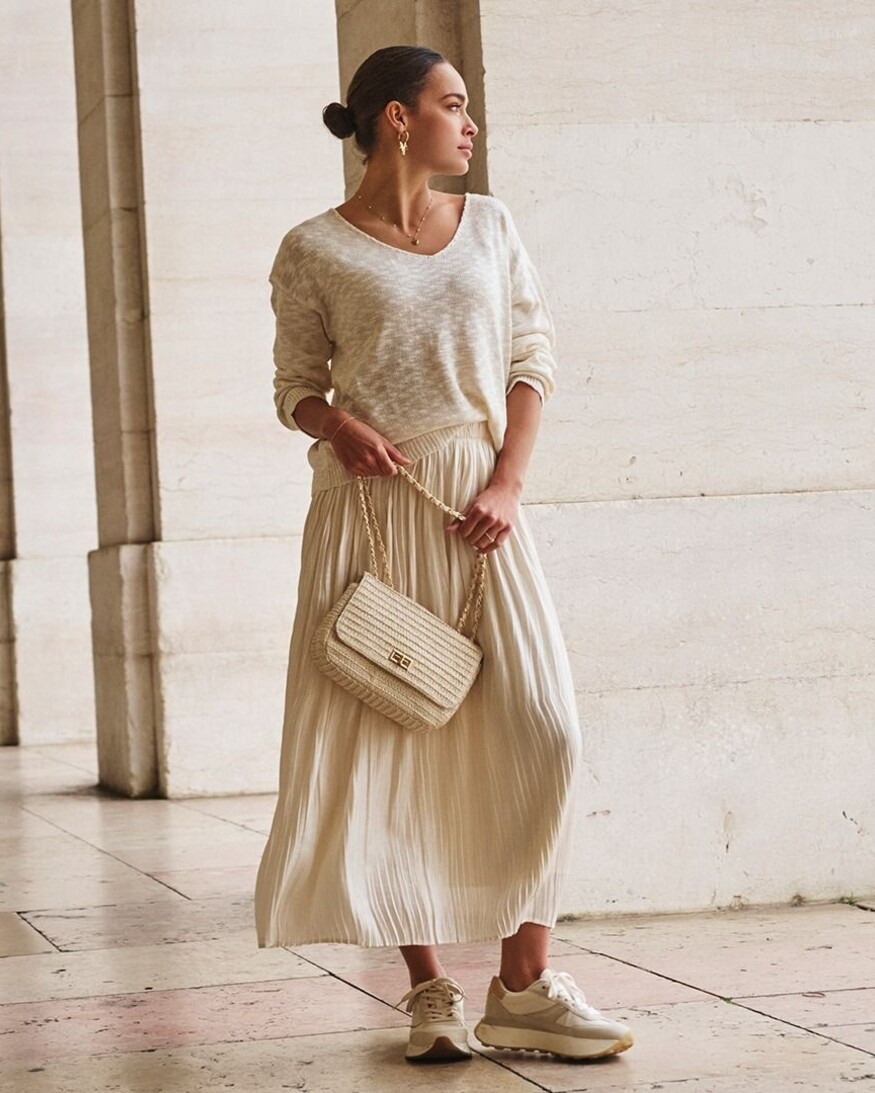 Esqualo Alexis Plisse Skirt
