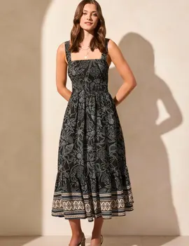 Tribal Remona Lined Maxi Dress