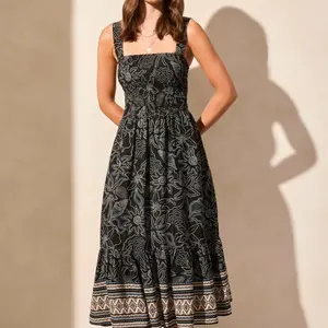 Tribal Remona Lined Maxi Dress