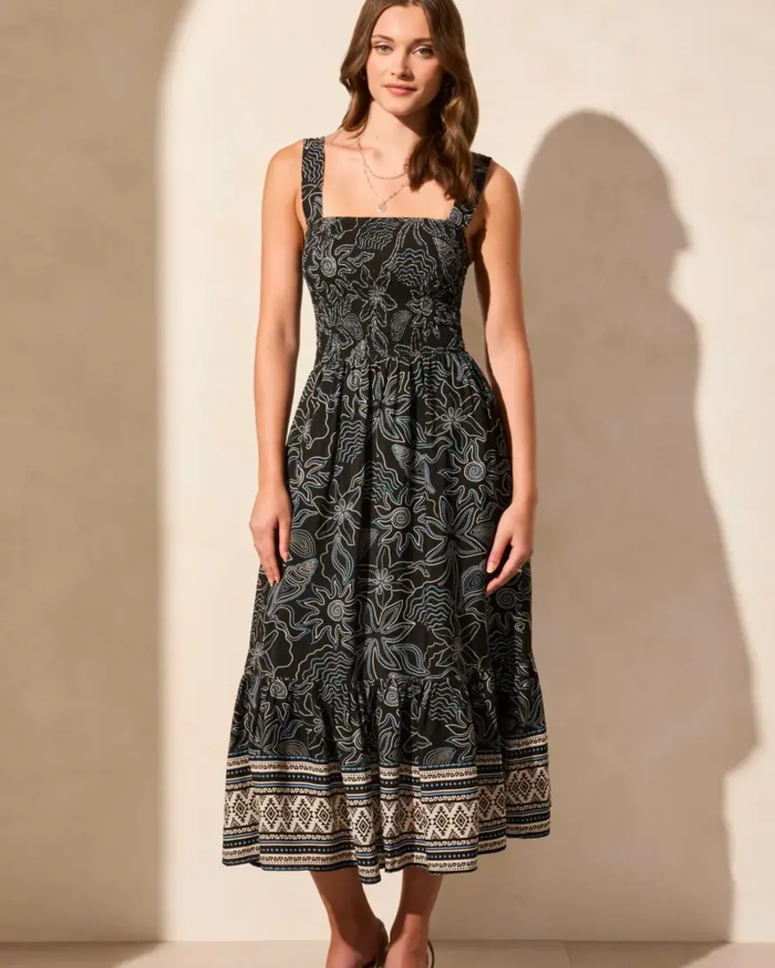 Tribal Remona Lined Maxi Dress