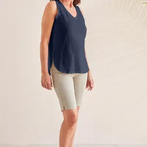 Tribal Rion Curve Hem Tank
