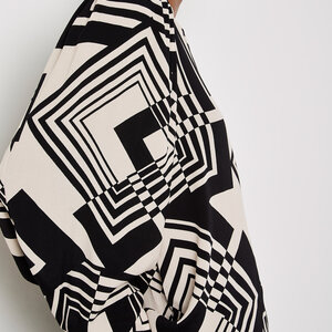 Apricot Graphic Squares Shirt