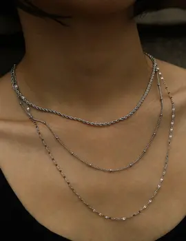 Hackney Nine Zuri Triple Chain Necklace