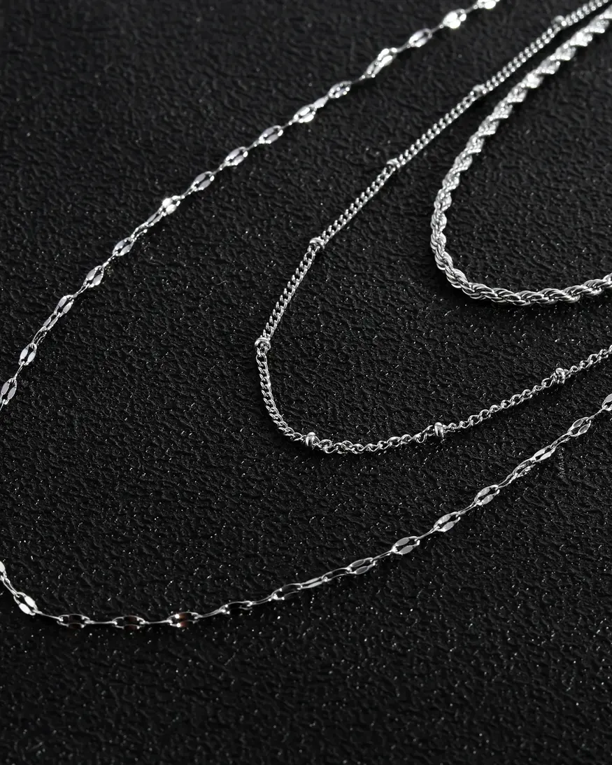 Hackney Nine Zuri Triple Chain Necklace