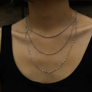 Hackney Nine Zuri Triple Chain Necklace