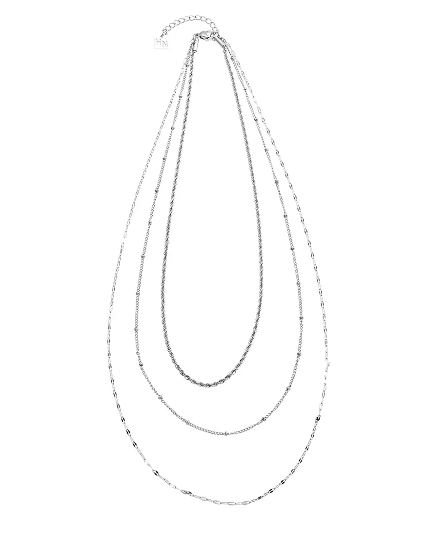 Hackney Nine Zuri Triple Chain Necklace