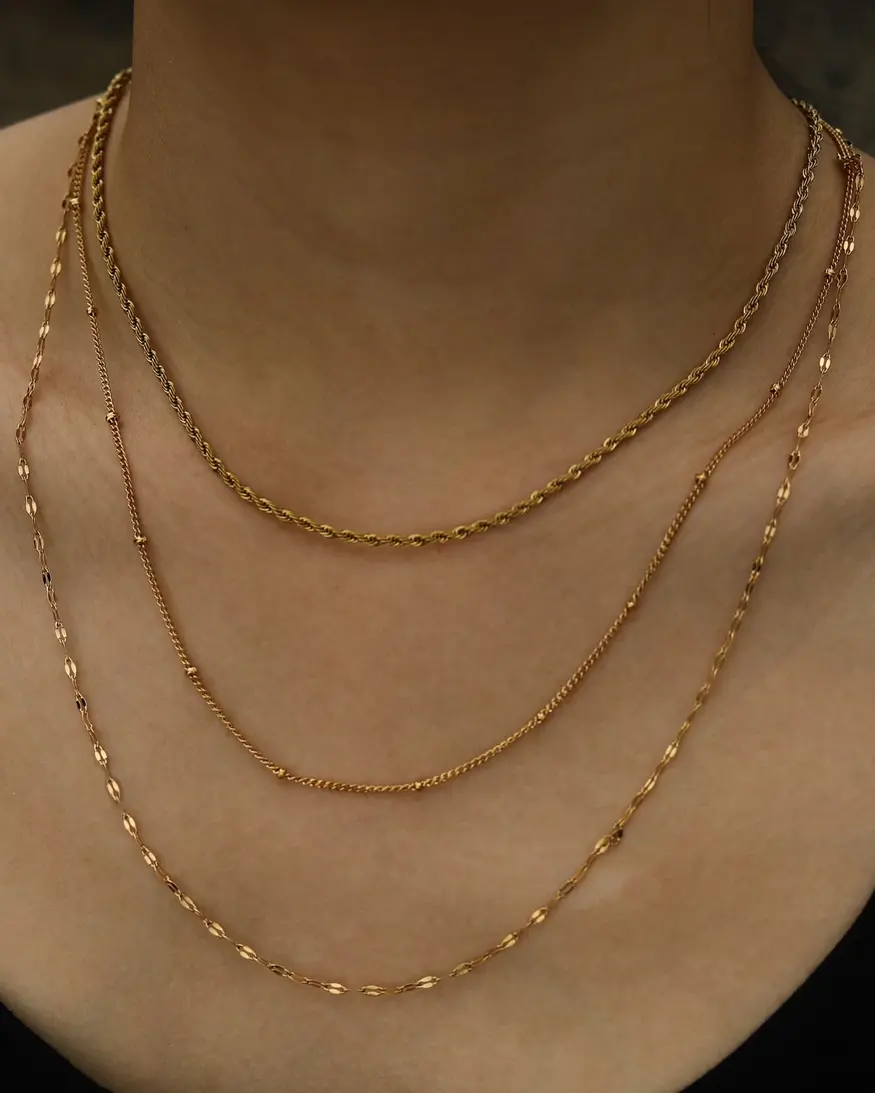 Hackney Nine Zuri Triple Chain Necklace