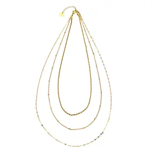 Hackney Nine Zuri Triple Chain Necklace