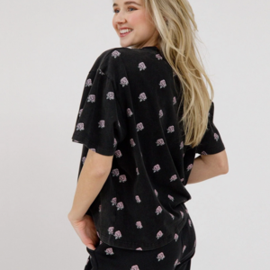 Brunette The Label All Over Flower Boxy Tee