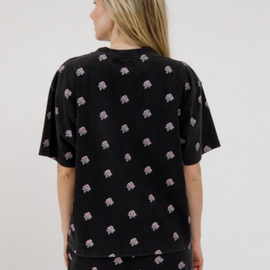 Brunette The Label All Over Flower Boxy Tee