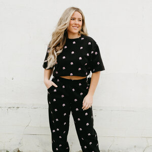 Brunette The Label All Over Flower Jogger