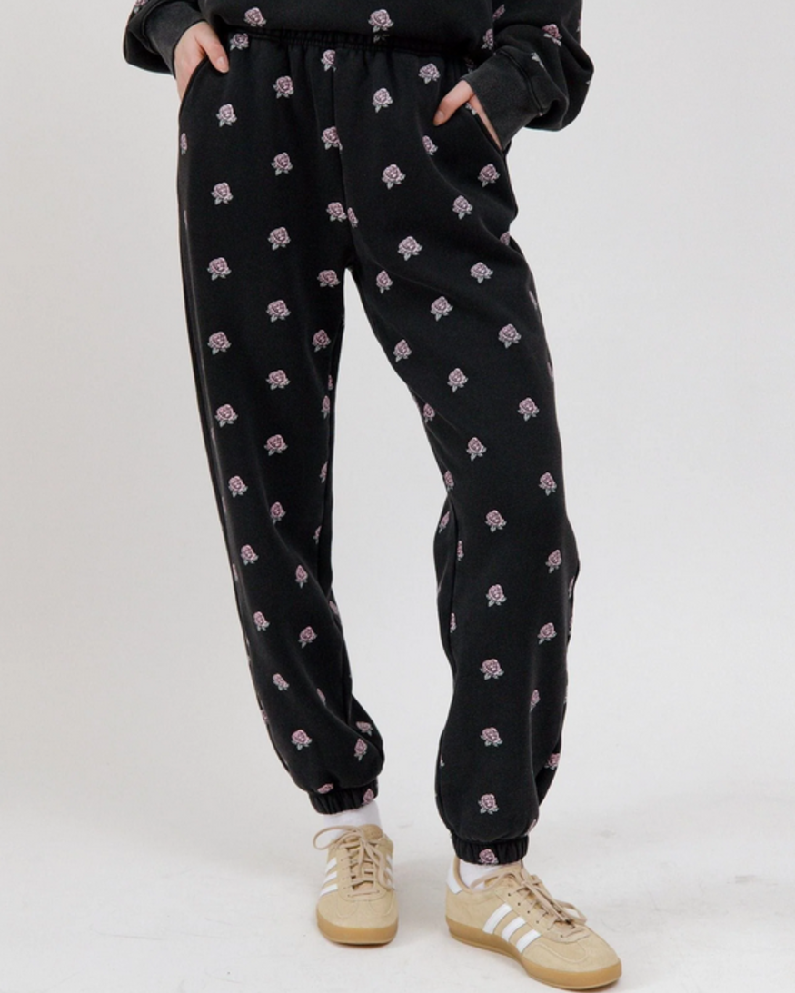Brunette The Label All Over Flower Jogger