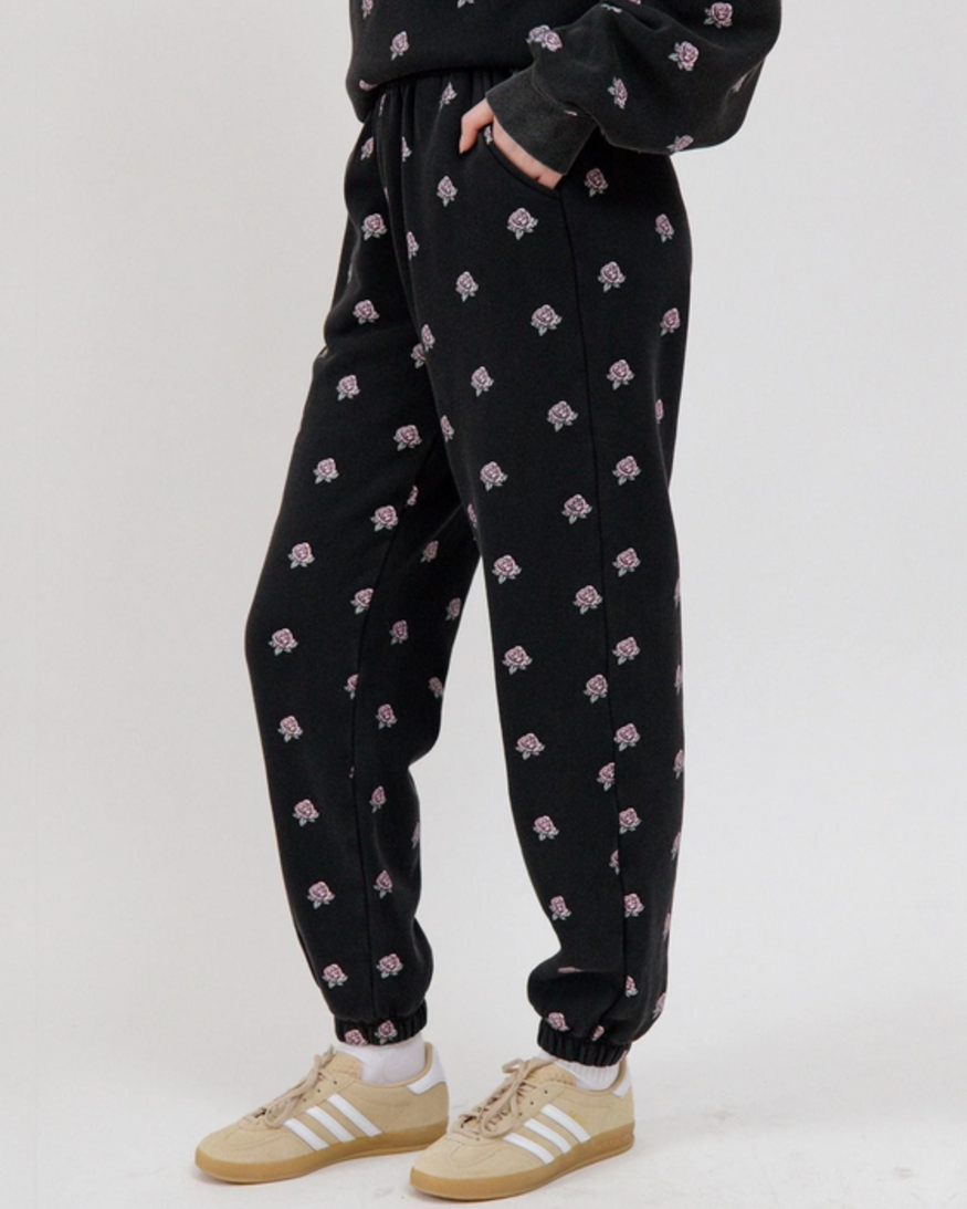 Brunette The Label All Over Flower Jogger
