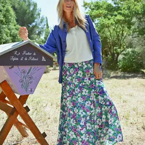 Molly Bracken Long Floral Skirt