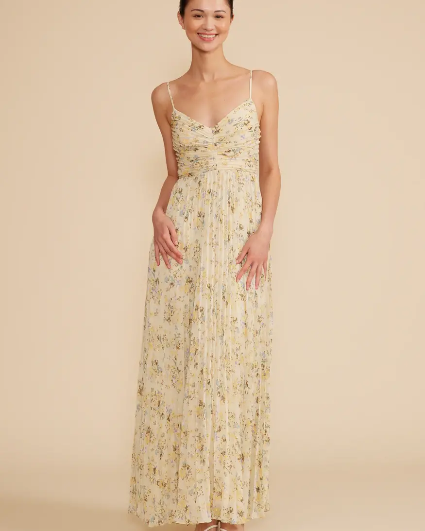 Lucy Paris Rose Pleated Dress