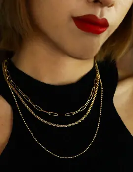 Hackney Nine Selene Triple Layer Necklace
