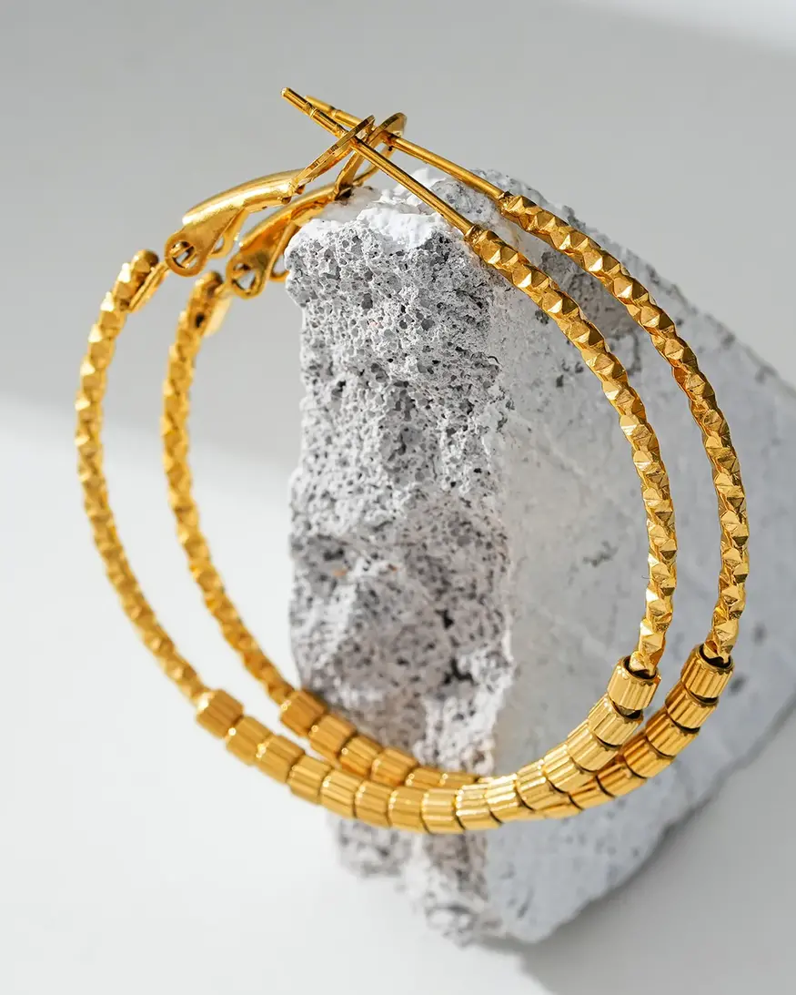 Hackney Nine Hoshika Hoop Earrings