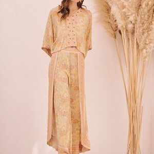 NKN Butterflies Cropped Blouse