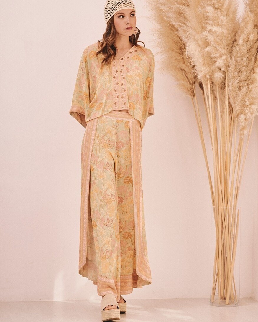 NKN Butterflies Cropped Blouse