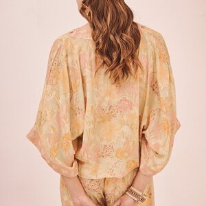 NKN Butterflies Cropped Blouse