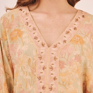 NKN Butterflies Cropped Blouse