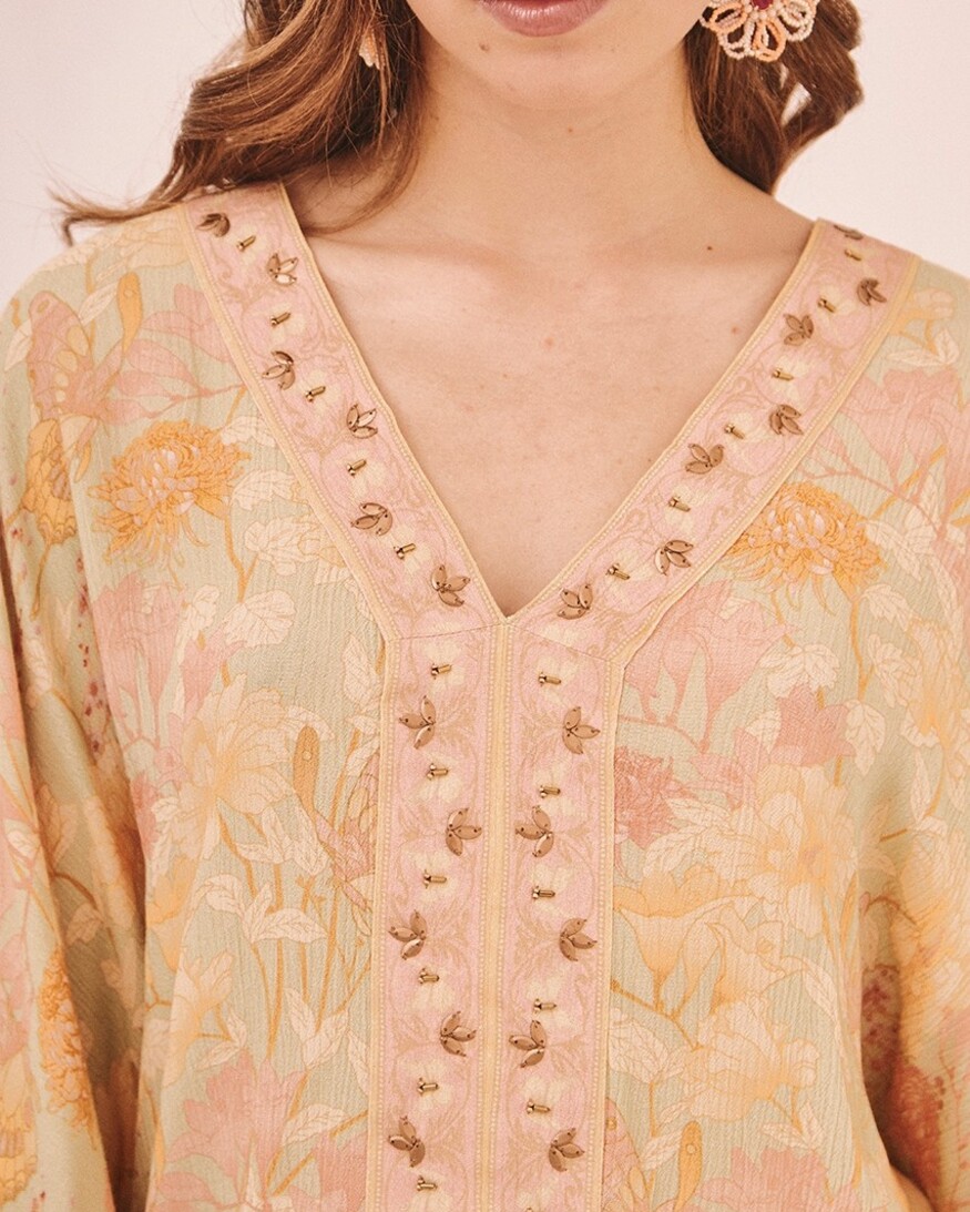 NKN Butterflies Cropped Blouse