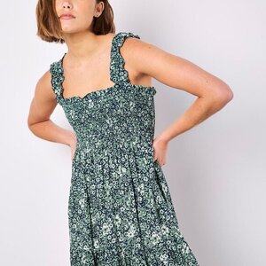 Apricot Amber Smocked Dress