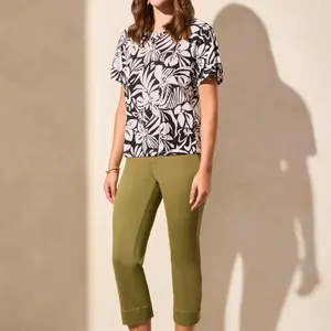 Tribal Ree Ruffle Sleeve Top