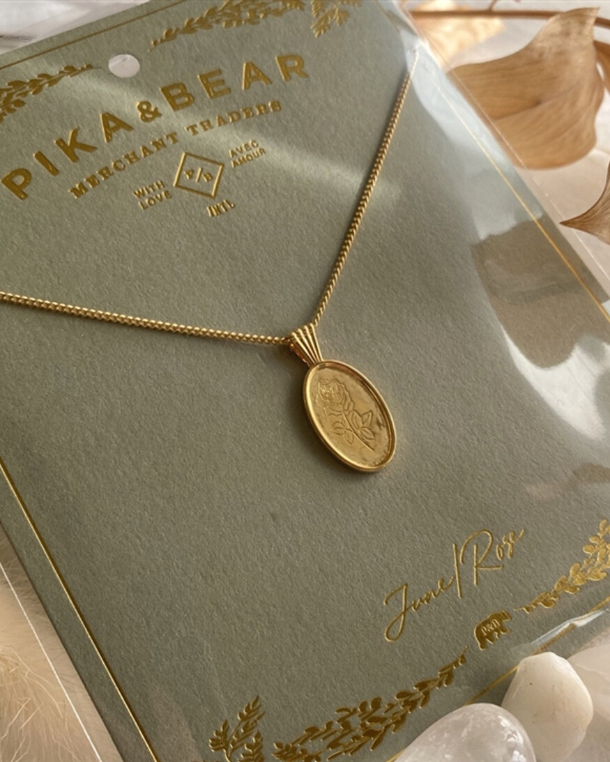 'Le Clos Normand' Birth Month Wildflower Necklace