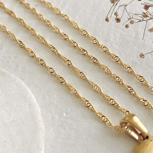 'Carrie' Mother of Pearl Inlay Initial Necklace