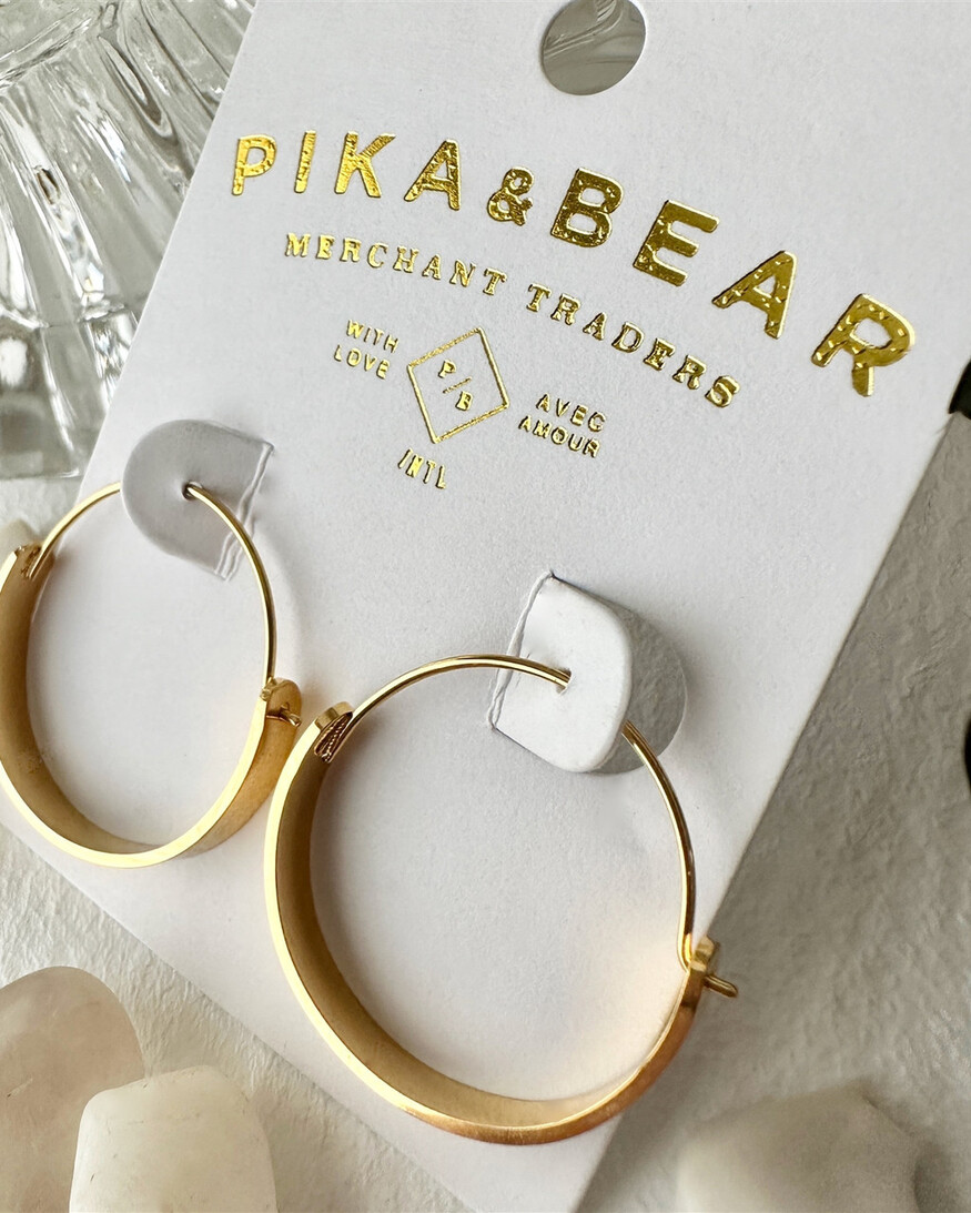 Pika & Bear Torus Hoop Earring
