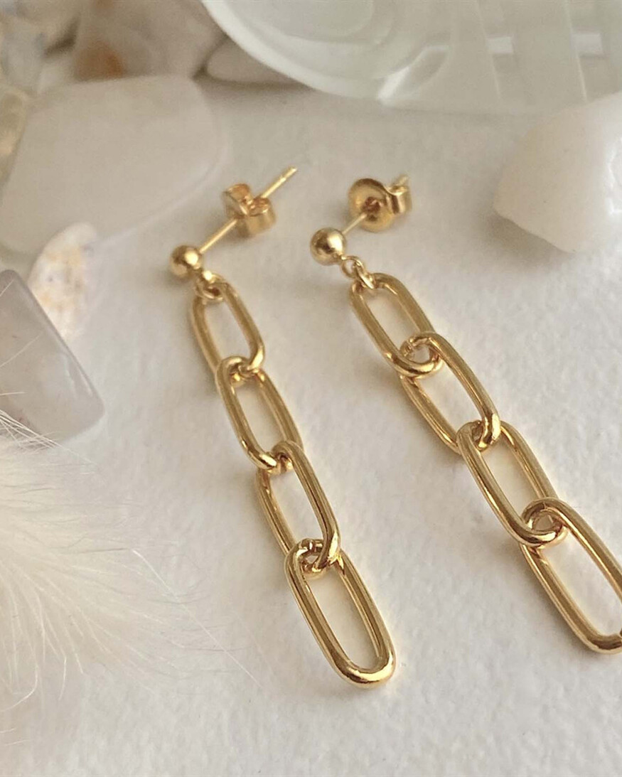 Pika & Bear Montmarte Chain Drop Stud