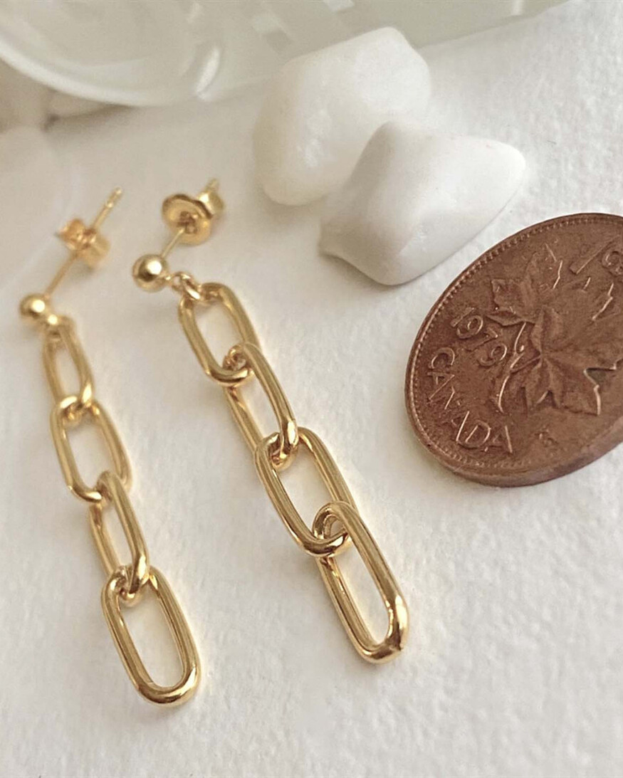 Pika & Bear Montmarte Chain Drop Stud