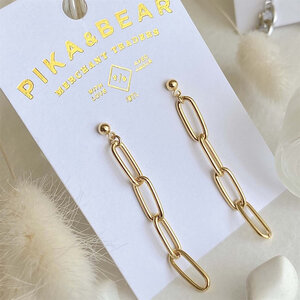 Pika & Bear Montmarte Chain Drop Stud