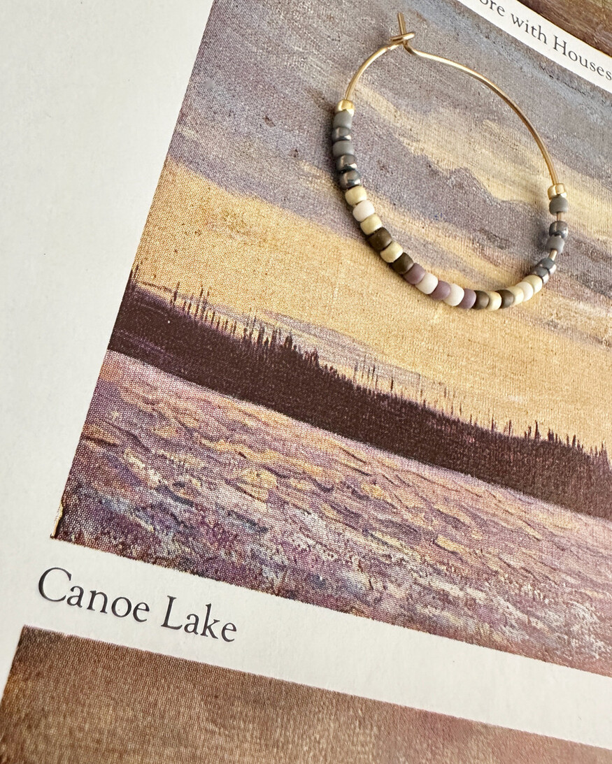 Memphre Bead Hoop Earring