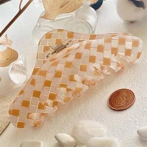 Verona Checkered Hair Claw