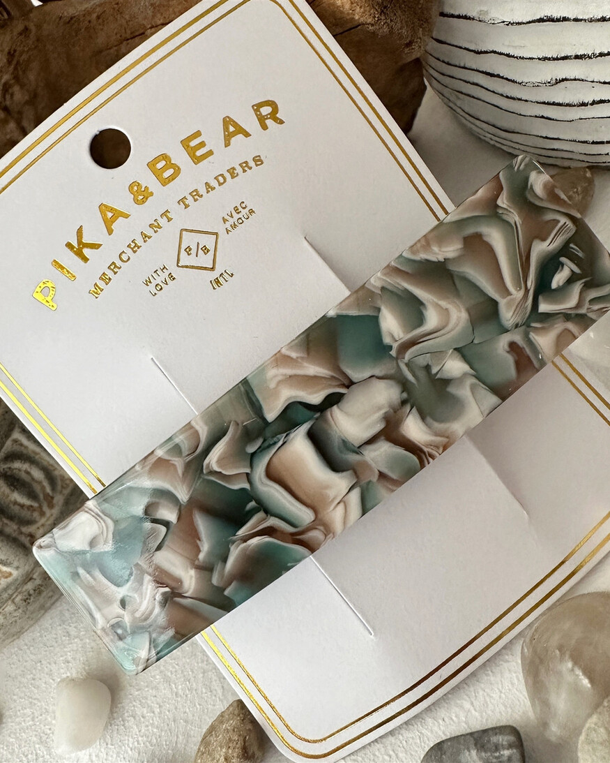 Pika & Bear Marcia Acetate Resin Hair Clip