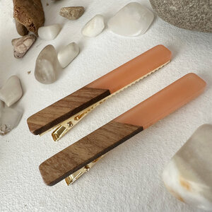 Pika & Bear Simone Wood/Acetate Hair Clip