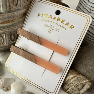Pika & Bear Simone Wood/Acetate Hair Clip