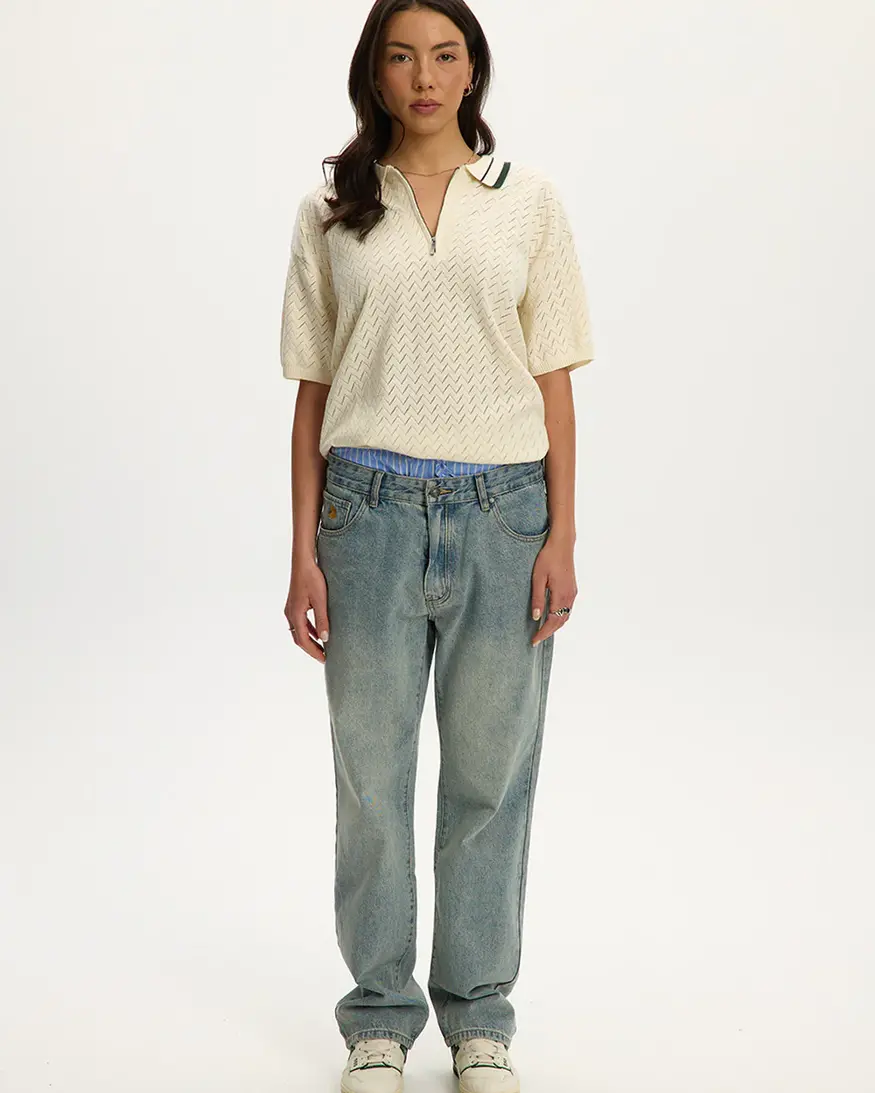 Kuwalla Knit Zip Polo