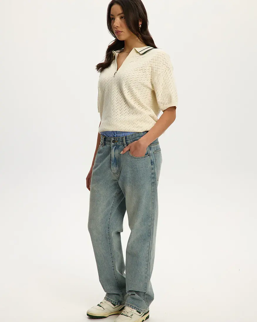 Kuwalla Knit Zip Polo