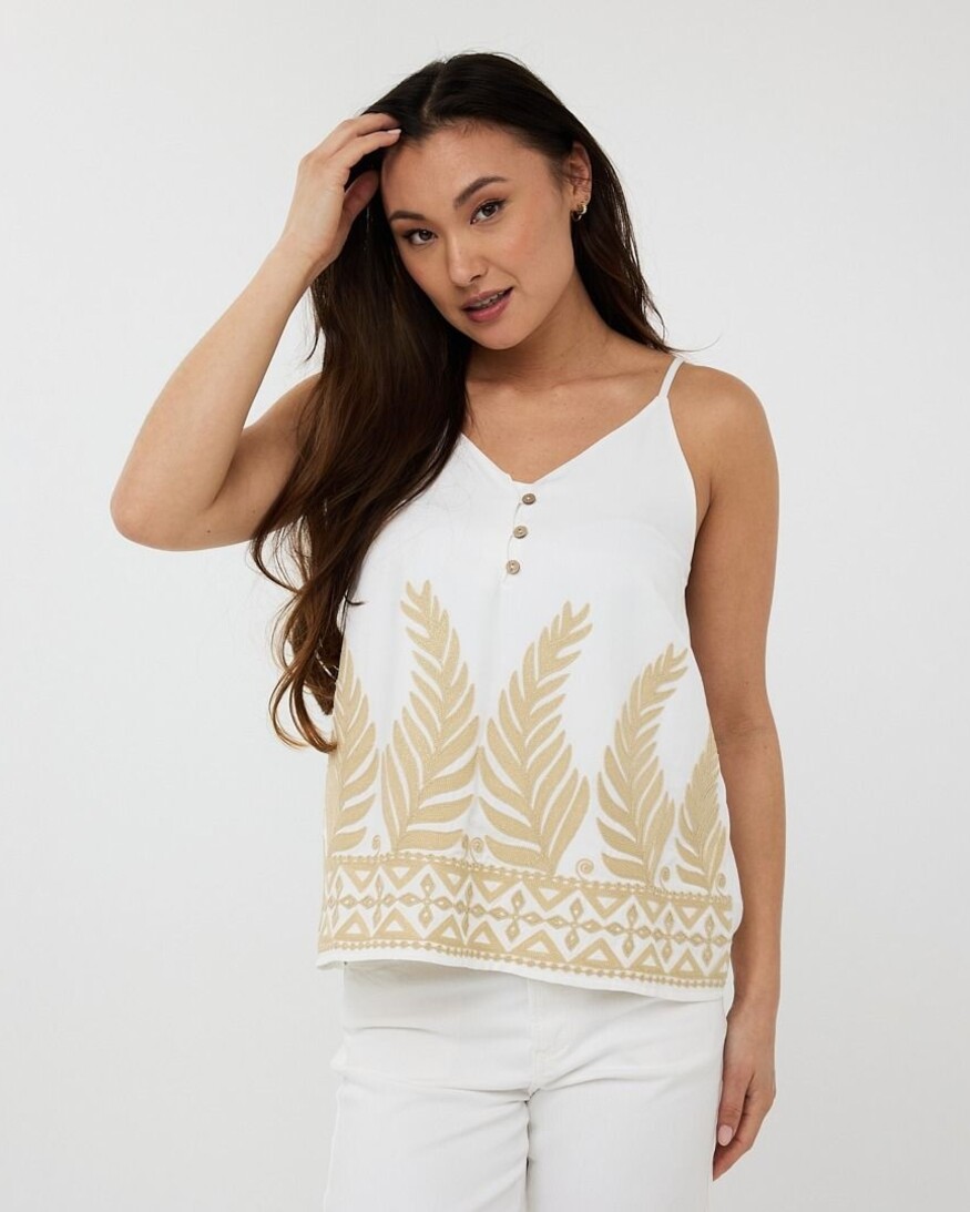 Esqualo Bria Embroidered Cami