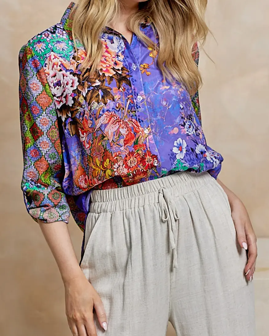 Angel Eye Tamara Viscose Silk Top