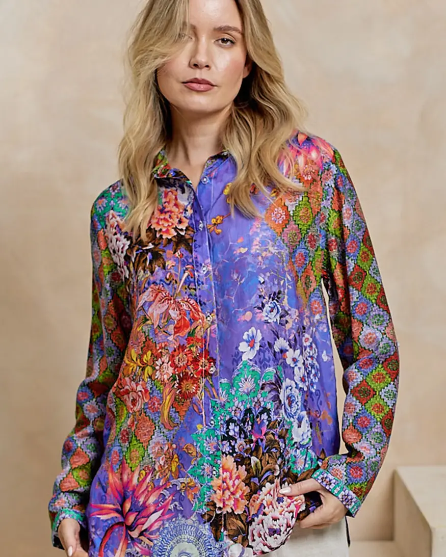 Angel Eye Tamara Viscose Silk Top